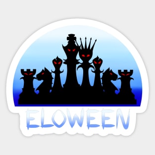 Chess Halloween Eloween Sticker